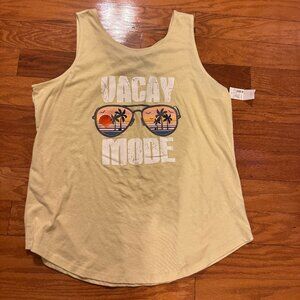 Maurices Yellow 'Vacay Mode' TankTop